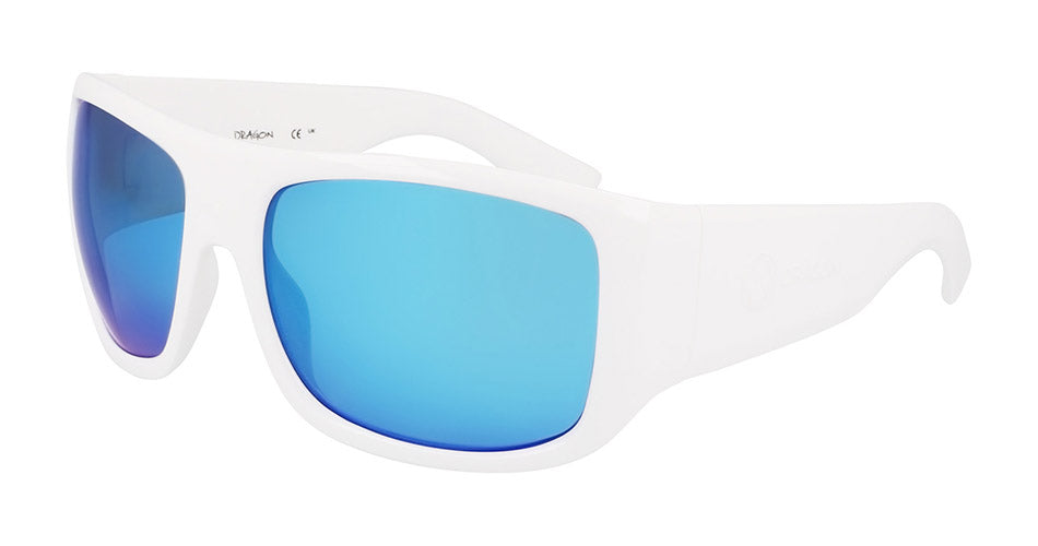 CALYPSO - Shiny White with Polarized Lumalens Blue Ionized Lens