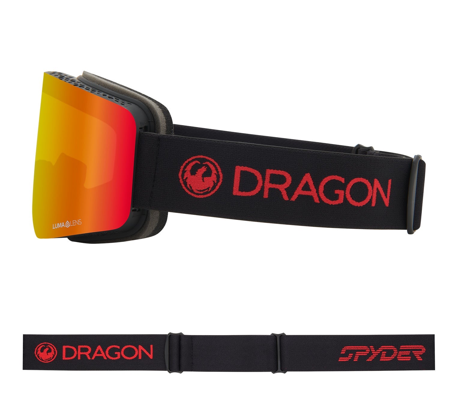 R1 OTG - Black Red Spyder Collab with Lumalens Red Ionized & Lumalens Light Rose Lens