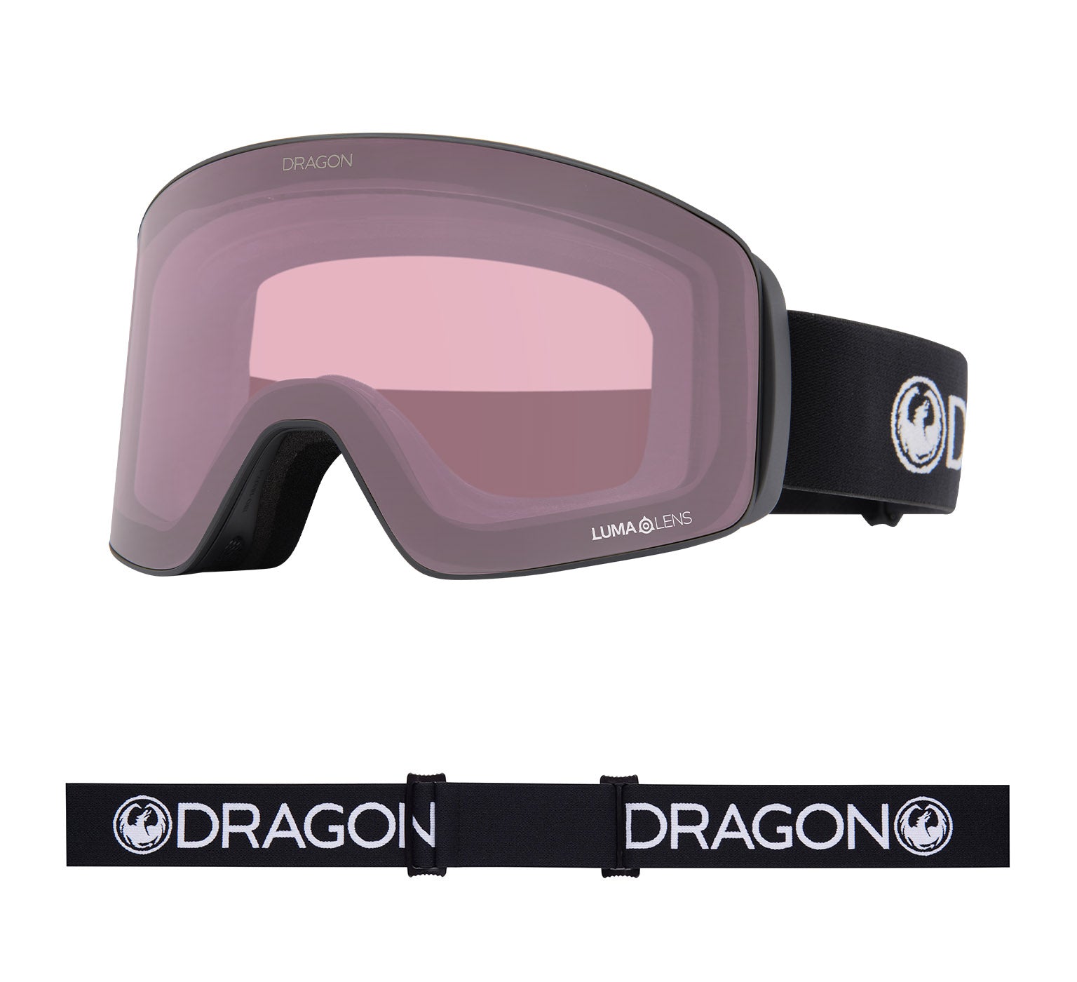SLAIN MAG CYL - Black with Lumalens Red Ionized & Lumalens Light Rose Lens