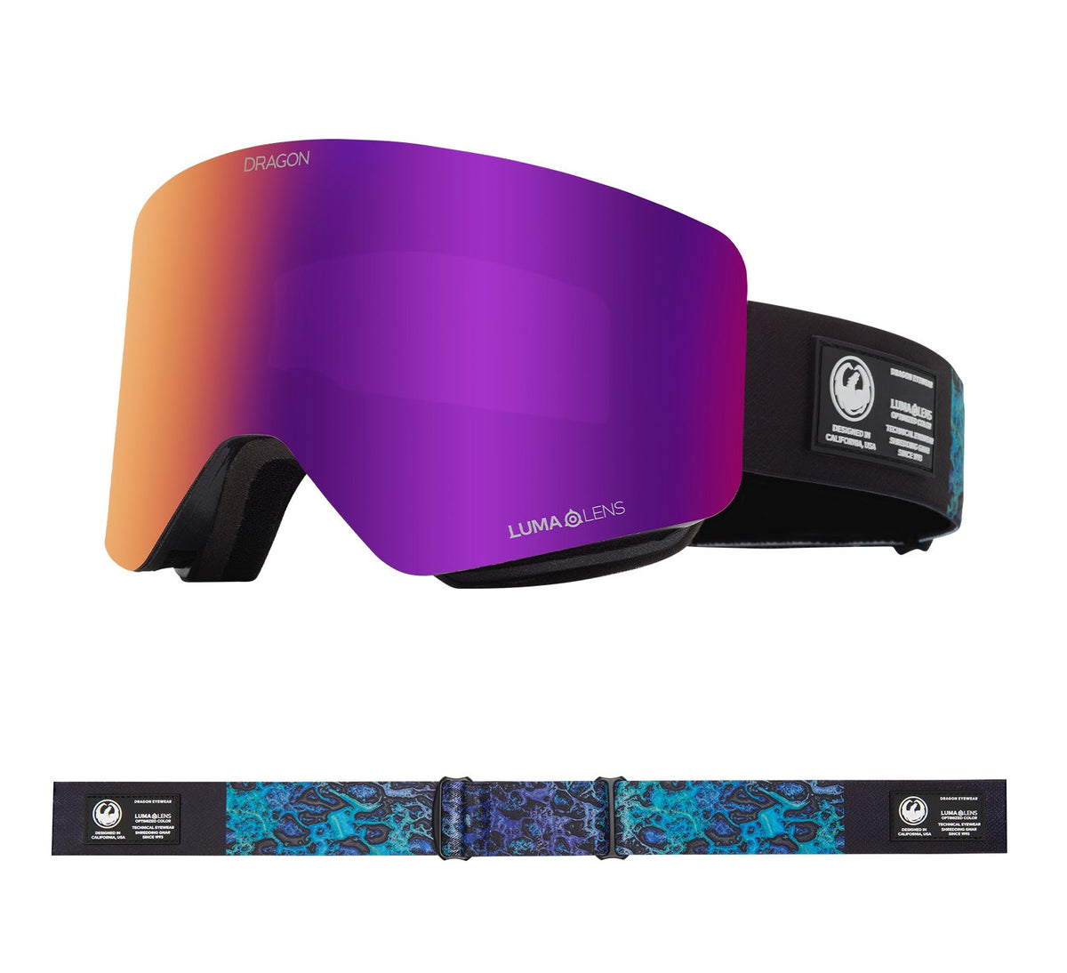R1 OTG - Black Pearl with Lumalens Purple Ionized &amp; Lumalens Amber Lens