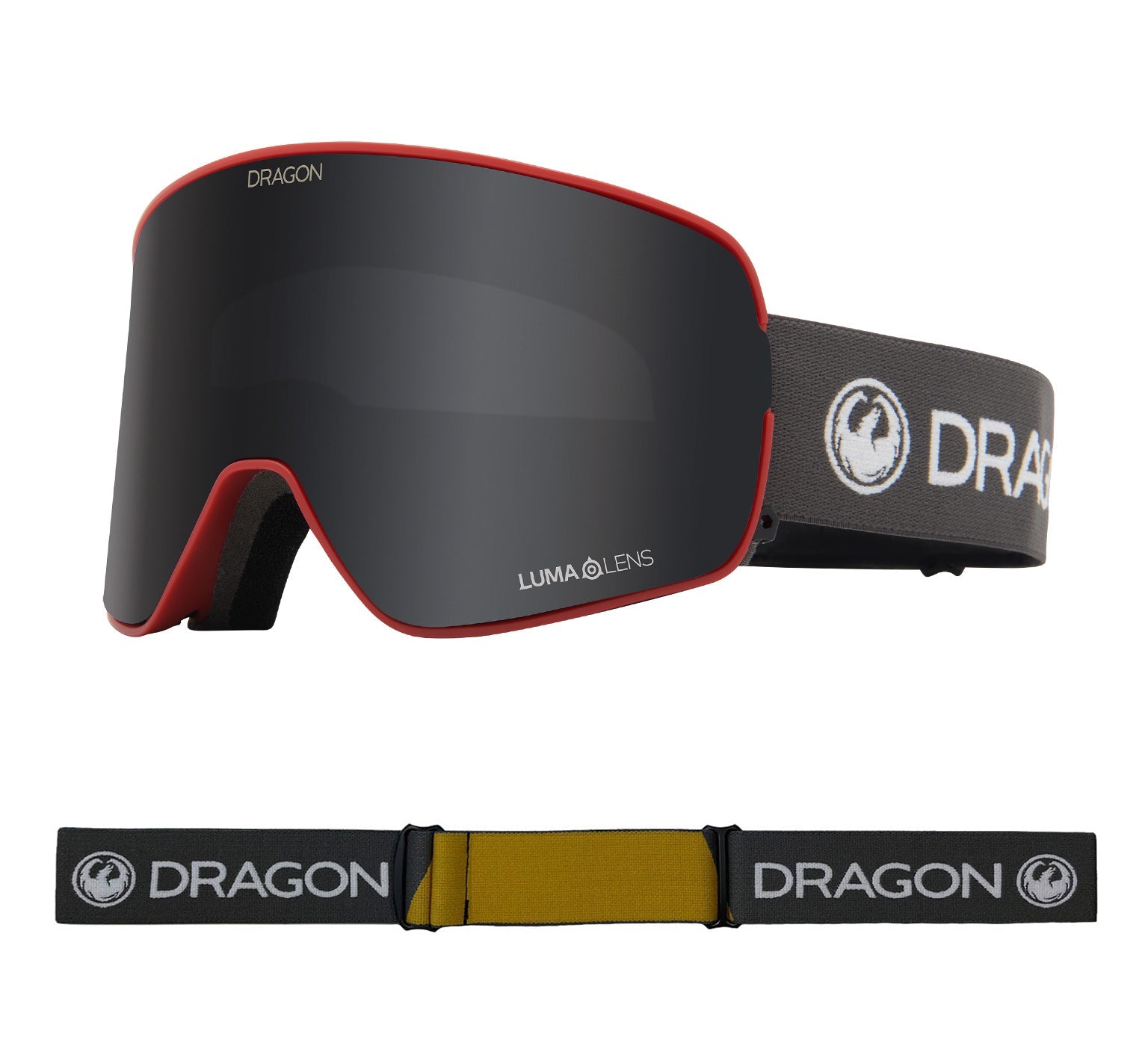 NFX2 - Block Red with Lumalens Dark Smoke & Lumalens Rose Lens