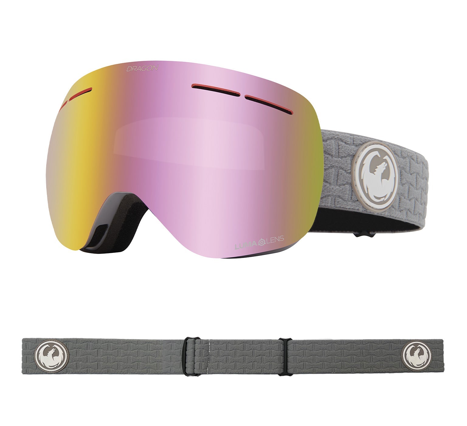 X1S - Cool Grey with Lumalens Pink Ionized & Lumalens Dark Smoke Lens
