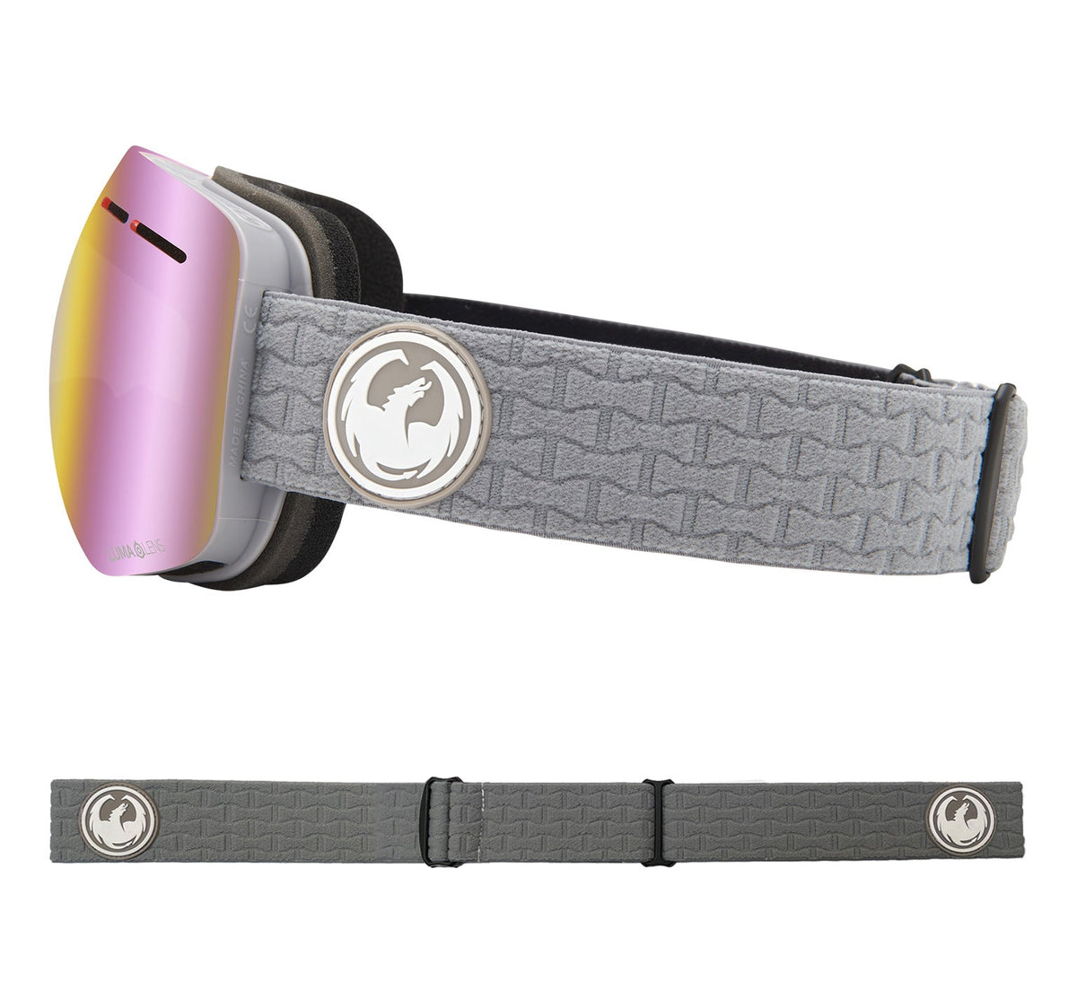 X1S - Cool Grey with Lumalens Pink Ionized & Lumalens Dark Smoke Lens