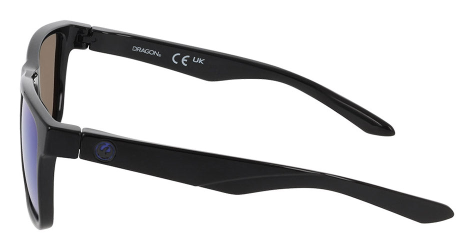 MERIDIEN 2.0 - Shiny Black H2O with Polarized Lumalens Blue Mirror Lens