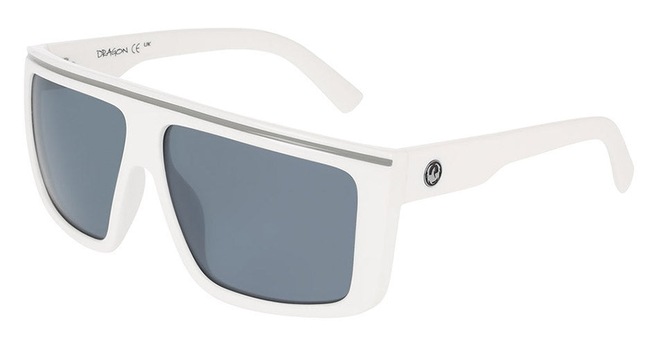 JAX - Shiny White with Light Silver Flash Lens