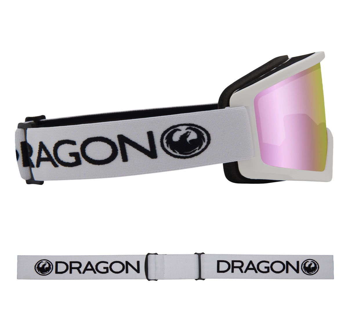 DX3 OTG - White with Lumalens Pink Ionized & Lumalens Amber Lens