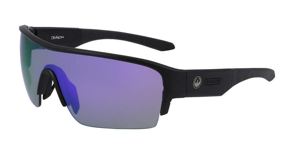 TRACER X - Matte Black with Lumalens Violet Ionized &amp; Lumalens Solid Brown Lens