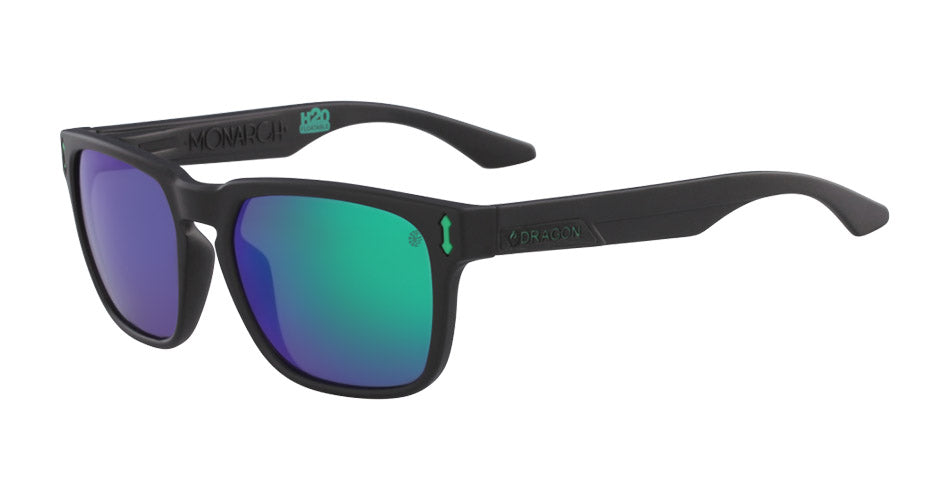 MONARCH - Matte Black H2O with Polarized Lumalens Green Ionized Lens