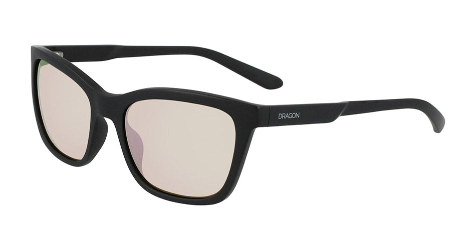 BAYOU - Matte Black with Lumalens Rose Gold Ionized Lens