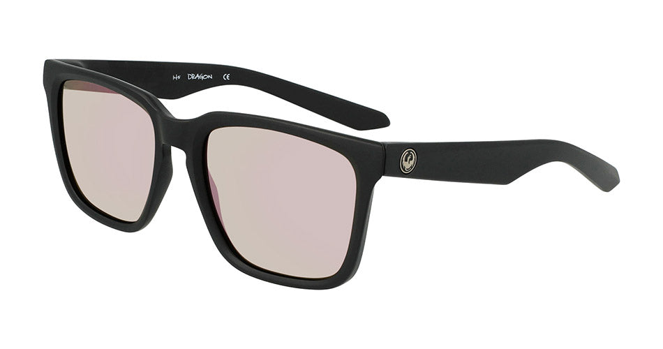 BAILE - Matte Black with Lumalens Rose Gold Ionized Lens