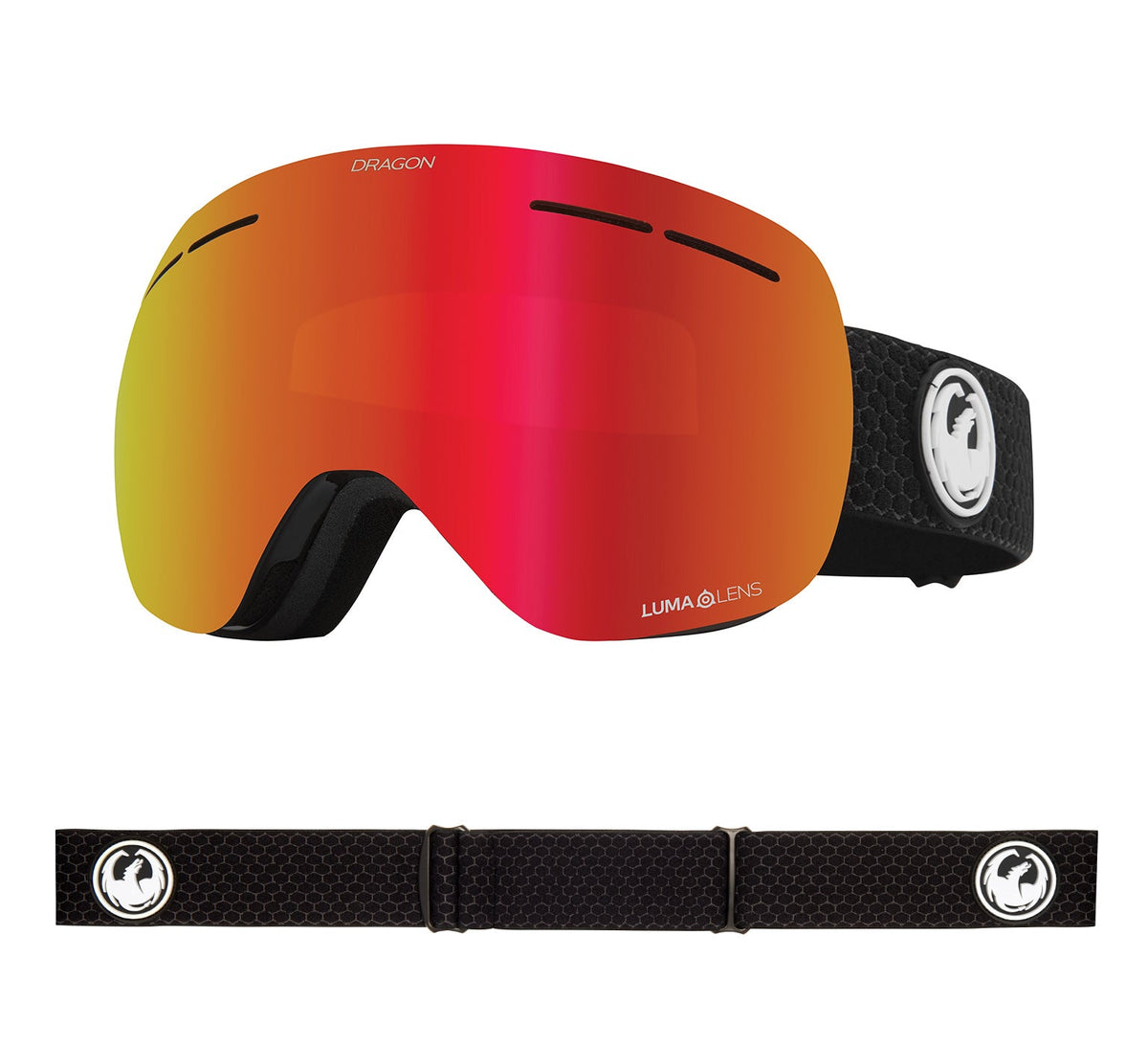 X1s - Split with Lumalens Red Ionized &amp; Lumalens Light Rose Lens