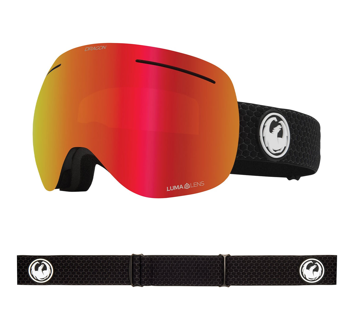 X1 - Split with Lumalens Red Ionized &amp; Lumalens Light Rose Lens
