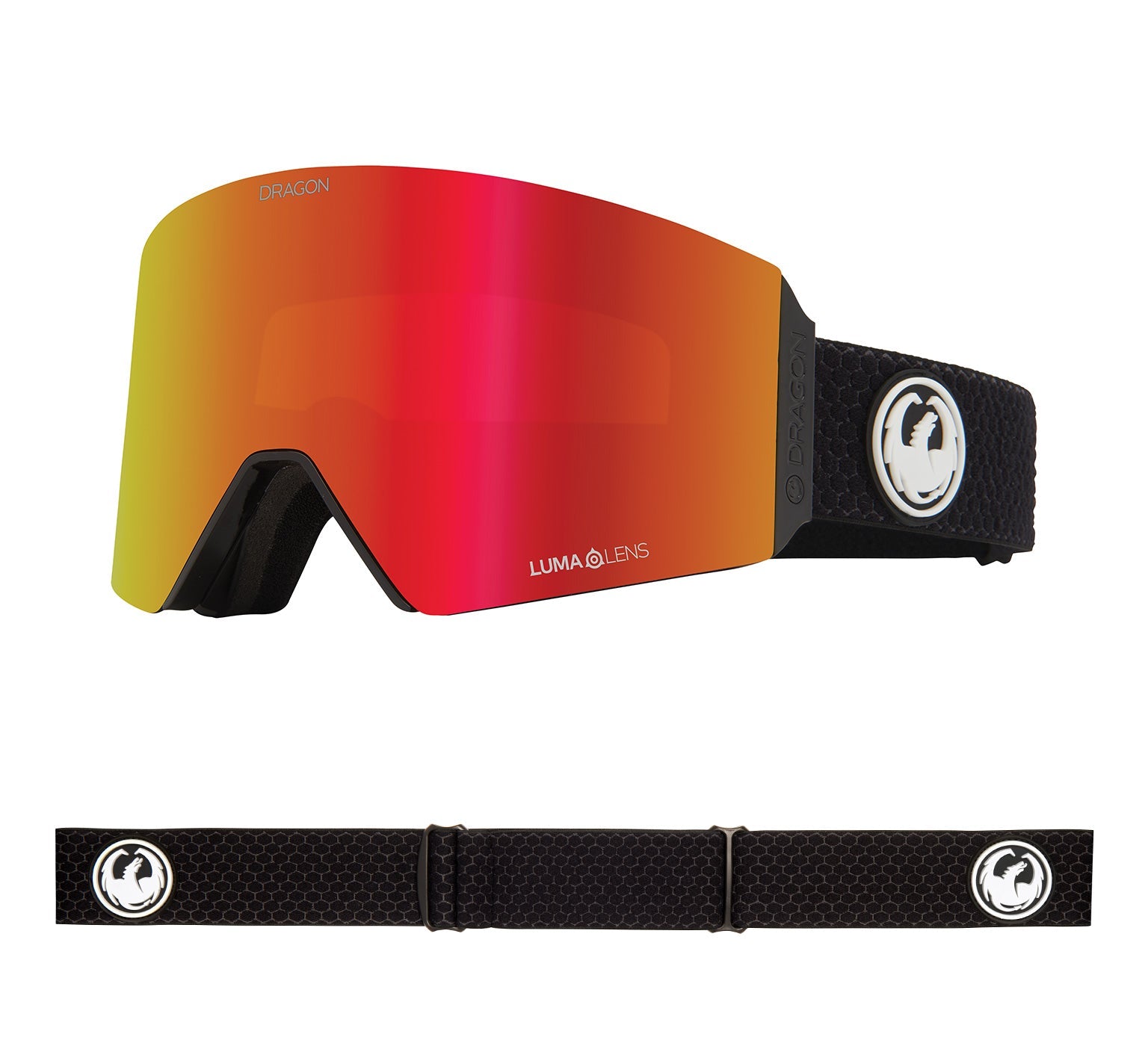 RVX OTG - Split with Lumalens Red Ionized & Lumalens Light Rose Lens