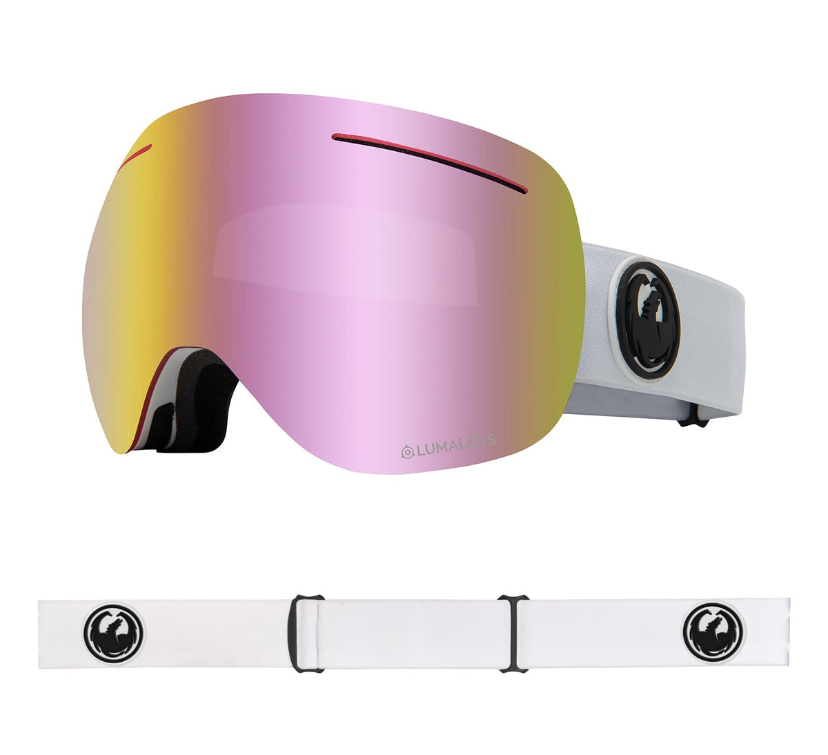X1 - White with Lumalens Pink Ionized &amp; Lumalens Dark Smoke Lens