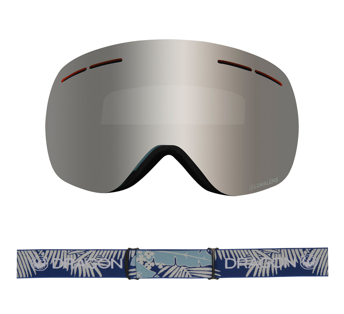 X1s - Woven Palms with Lumalens Silver Ionized & Lumalens Flash Blue Lens