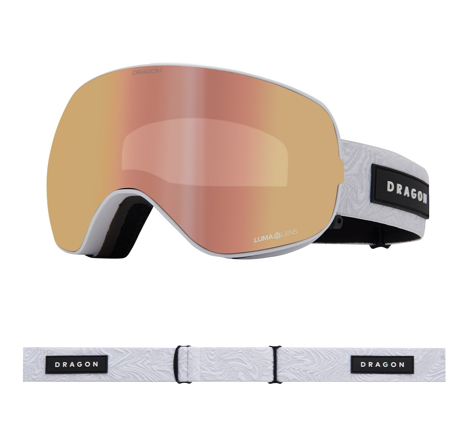 X2S - Snow with Lumalens Rose Gold Ionized & Lumalens Violet Lens