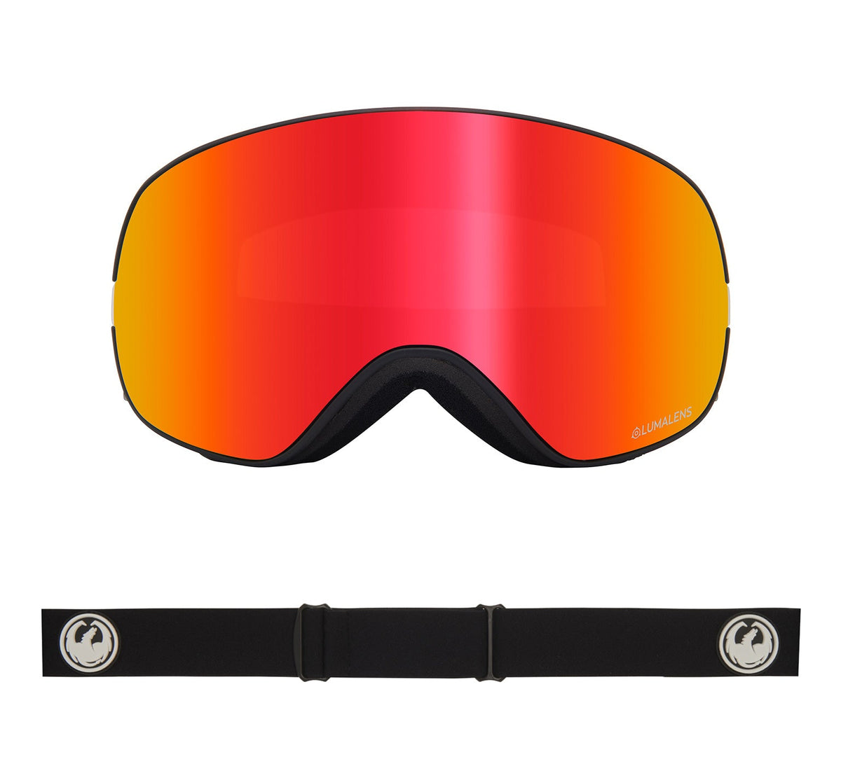 X2s - Black with Lumalens Red Ionized & Lumalens Rose Lens
