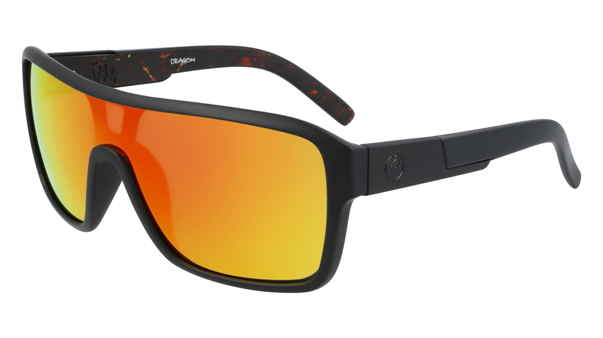 REMIX - Matte Black/Inferno with Lumalens Red Ionized Lens